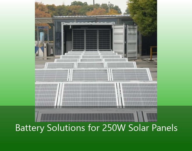 Battery Solutions for 250W Solar Panels